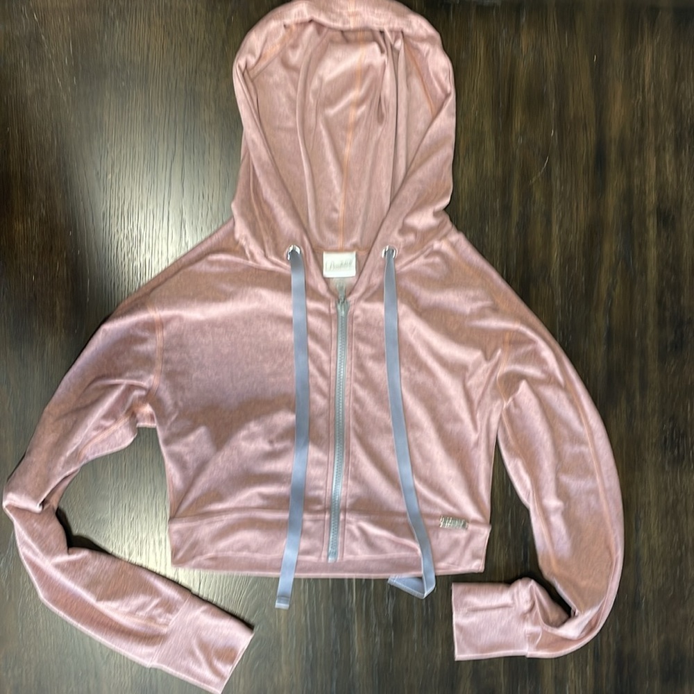 Bombshell Sportswear Dusty Rose Cropped Hoodie